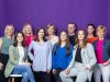Lekkerland Team Talent Acquisition vor lila Hintergrund